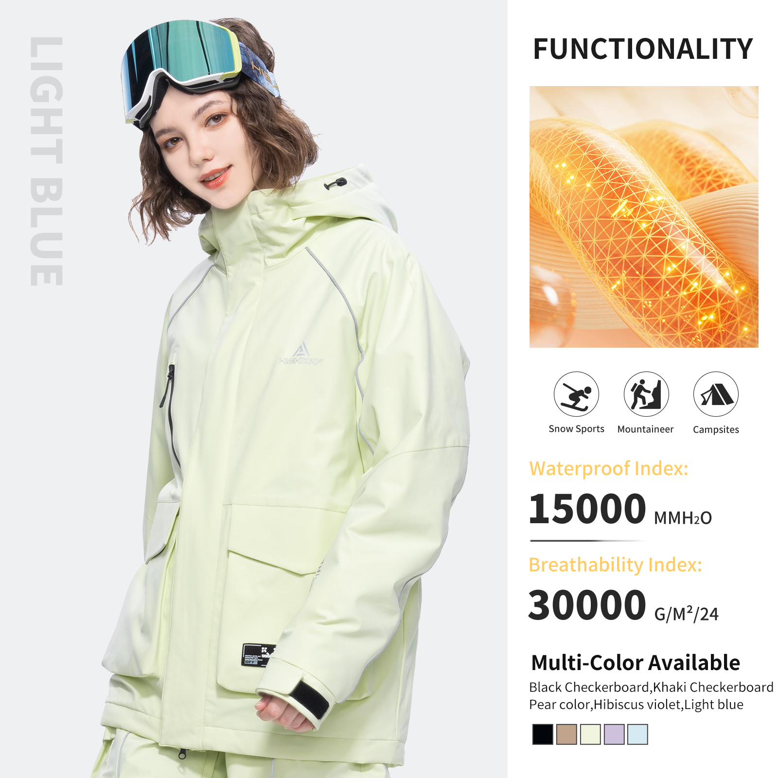 Ski Jacket Snowboard Snow Waterproof Insulated Windproof