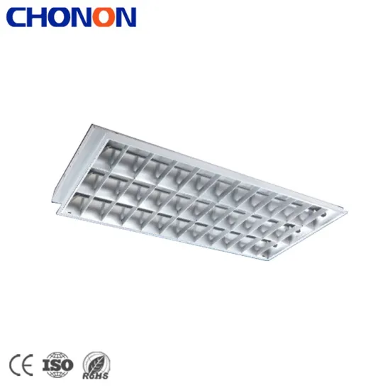 Square Aluminum Anti-Glare Recessed LED Lighting Fixture with V Louver Reflector for Home Office