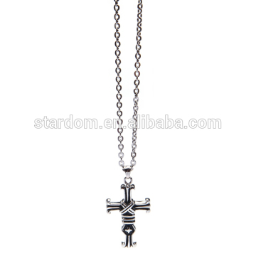 Cool Style! Stainless steel cross pendant cheap mens necklace