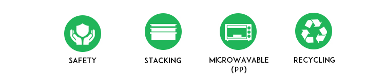 safety stacking microwavable recycling