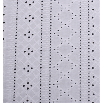 Embroidered Floral Knit Polyester Jacquard Fabric For Shirts