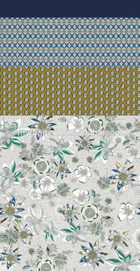 Factory design digital print silk fabric