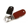 China Customizable Key ring rotatable leather USB Memory Stick Supplier