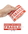 Etiquetas frágiles impermeables personalizadas