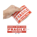 Adesivo personalizado rótulos frágeis
