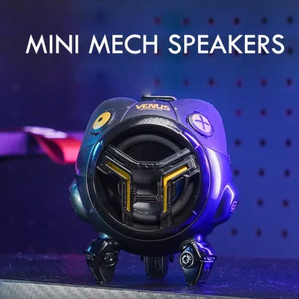 Portable Bluetooth Mini Mech Speaker with Keyboard Mouse Functionality