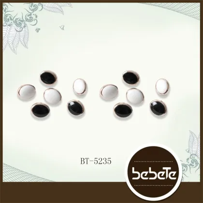 hexagon coat buttons metal stone