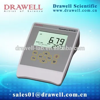 pH/mV/Ion/Temperature Benchtop Meter with Temperature Compensation