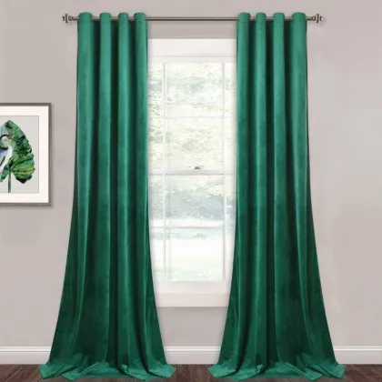 Modern Velvet Blackout Curtains - Custom Wholesale Window & Shower Curtains