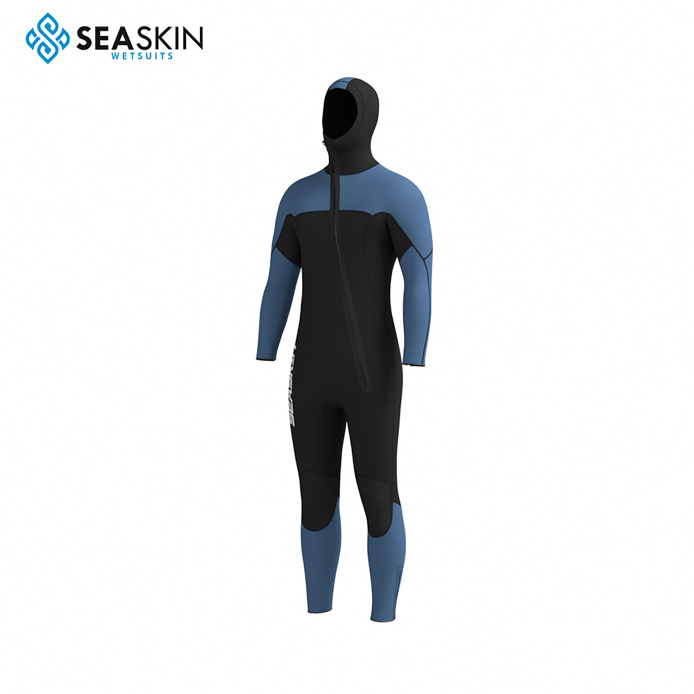 Seaskin Front Zip Berkerudung One Piece Diving Wetsuit