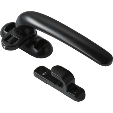 Аднакропкавая аконная ручка з трымальнікам