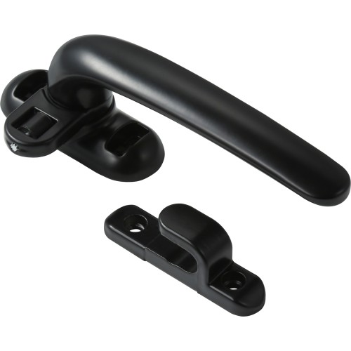 Одноточечная оконная ручка с фиксатором