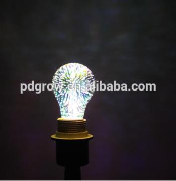clear grass 3.5W A60 3D firework bulb 220v ball lamp