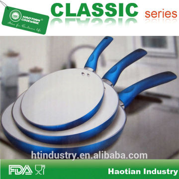 3pcs Ceramic Coating Cookware Set With Metallic Painting