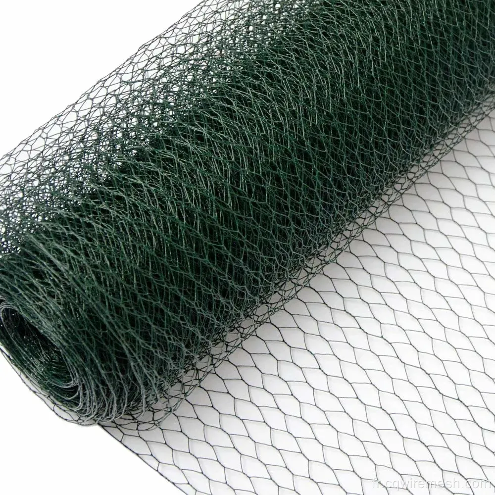 Netting de fil de poulet galvanisé en revêtement en PVC