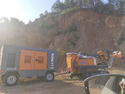 Diesel Rotary Screw Compressor for Construction Use