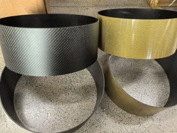 High-Performance Carbon Fiber Bass Drum Tube