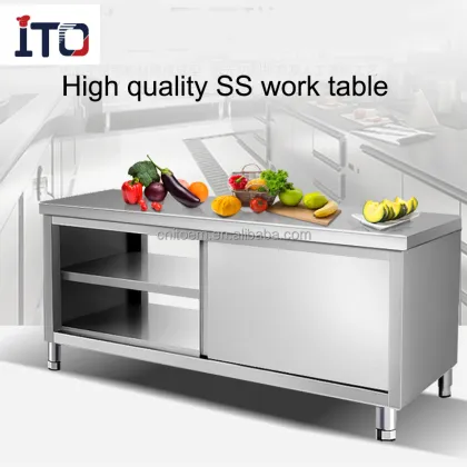 Custom Stainless Steel Sliding Doors for Kitchen Work Cabinets