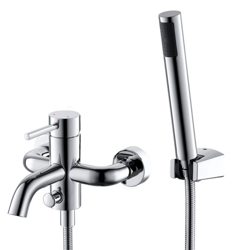 Wall Mounted Tub Faucet With Handheld Shower