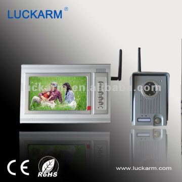 Wireless video door phone with colour and SD memory Card