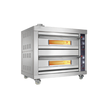 Horno de gas de 4 bandeos de 4 bandeos repleto de madera extraíble para panadería: su compañero de pastelería perfecto