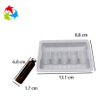 Insert white compartment plastic vials trays