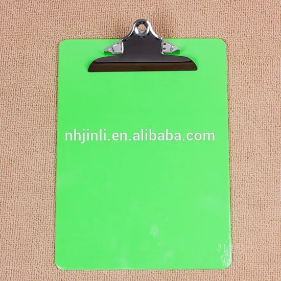 A4 bule plastic clipboard with butterfly clip
