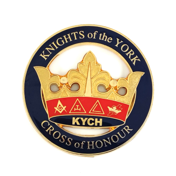 KYCH Knights of the York Masonic Auto Emblem: Symbolizing Freemasonry Tradition on Your Vehicle