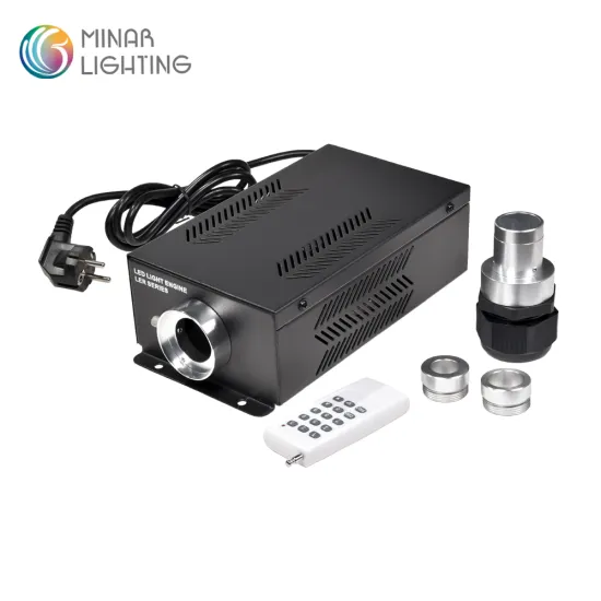 48W LED Fiber Optic Light Engine, RGBW, DMX512 Control, Remote Optional