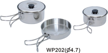 Camping Pots And Pans With Removable Handles