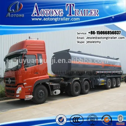 low price new 40M3 oil tanker trailers for sale / volume optional