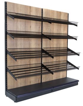 Factory Cheap Supermarket Fruit & Vegetable Shelving Unit