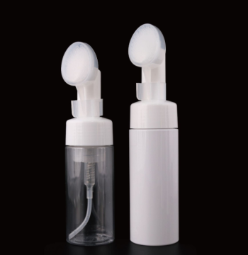 Hot Selling Emulsion Foam Mousse Bottles with Facial Wash Silicone Brushes - 100ml, 120ml, 150ml, 200ml