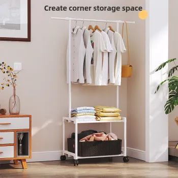 Adjustable Single Rod Metal Clothes Hanger