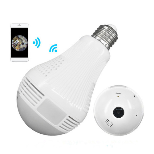 360 Degree Fish Eye Indoor Wifi Bulb Camera