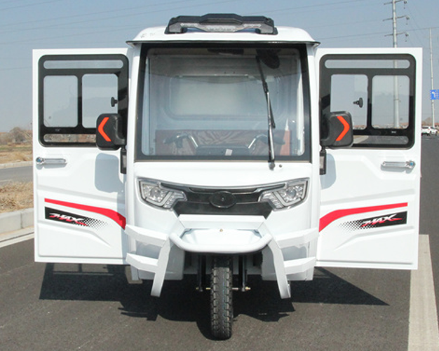 An electric tricycle for transporting deliveries