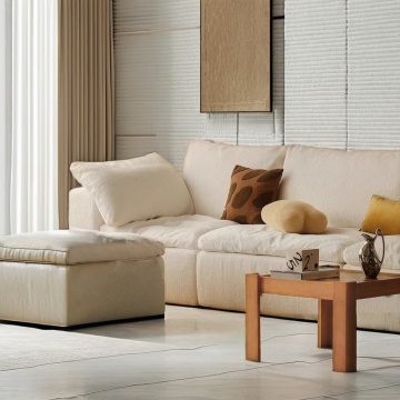 Luxury Modular Cloud Sofa - 2 Seat Vacuum Compression Full Foam Combination Sleeper Sofa