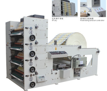 Standard Paper Box 4 Colour Flexo Printing Machine