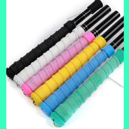 Non-Slip Sweat-Absorbing Rubber Wrapped Fishing Rod Handle with Shock Absorption