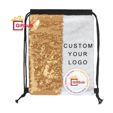 Wholesale Sublimation Blanks: Reversible Drawstring Backpacks in 45*35cm Size - Perfect for Sport, Travel, and Shopping