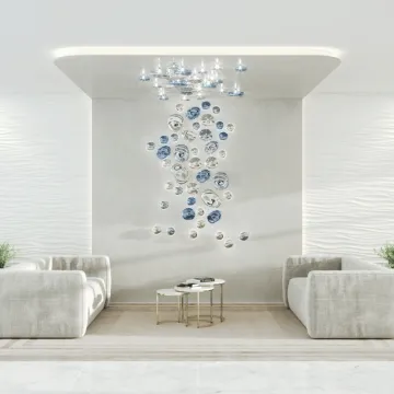 Available Contemporary creatively Spiral LED Chandelier