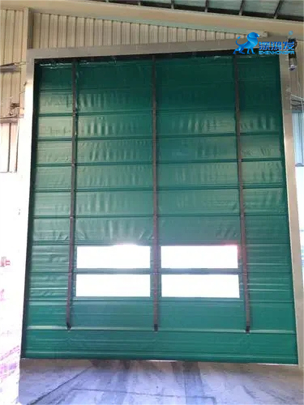 PVC Rapid Rolling Shutter Industry Stacking Door