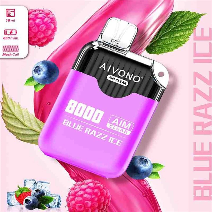 Aivono AIM-Clear 8000 Puffs vape قابلة لإعادة الشحن