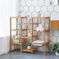 Bamboo Customizable Plant Shelf Display Rack Utility Shelf