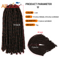 Cabelo de dreadlocks de 14 polegadas Ombre Soft Faux Locs