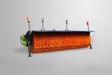 Highway snow removal roller