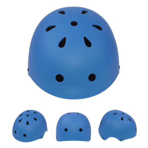 Blue Inline Roller Skates Helmet For Kids Adults