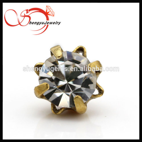 2016 New product accessories jewelry flower cut cz gems accessories for jewelry