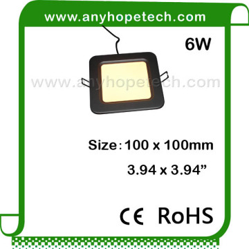 High Density most bright 100 100mm square ceiling lamp
