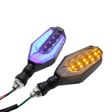 Mini Scooter LED Indicator Turn Signal Light - 12V Amber/Blue